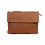 Schuyler bag in vegetable-tanned leather, crafted for durability and elegance, featuring a minimalist design and versatile use.